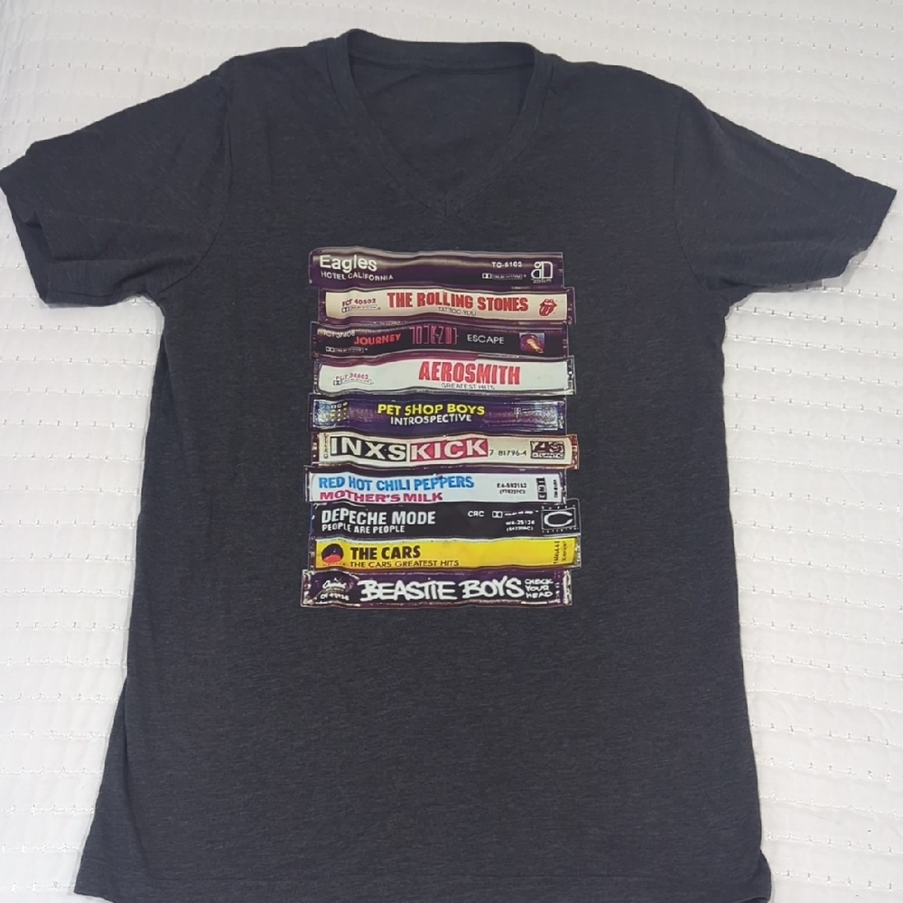 Vintage Music Graphic Tee - Black